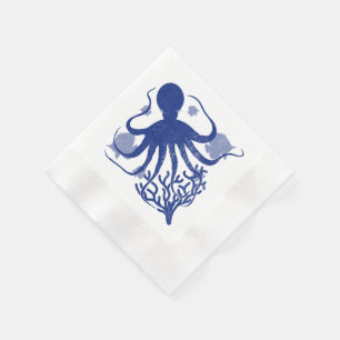 Octopus (light background) napkin