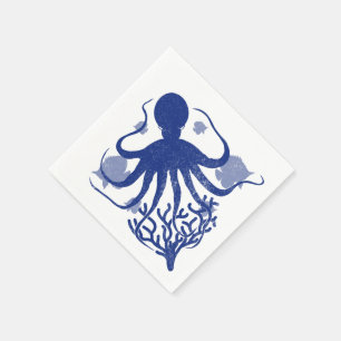 Octopus (light background) napkin