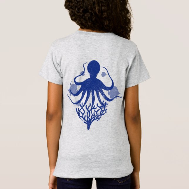 Octopus (light background) T-Shirt (Back)