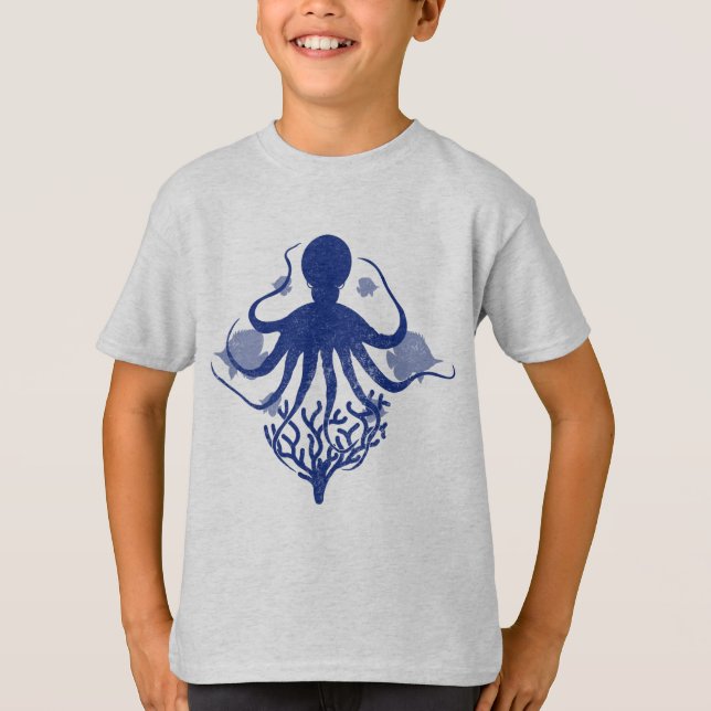 Octopus (light background) T-Shirt (Front)