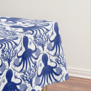 Octopus (light background) tablecloth
