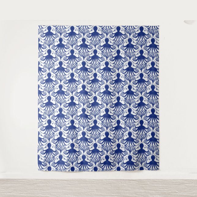 Octopus (light background) tapestry (Front)