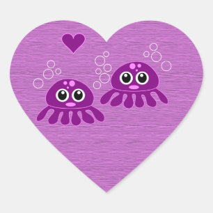 Octopus Love customisable stickers