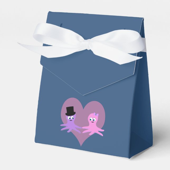 Octopus Love Favour Box (Front Side)