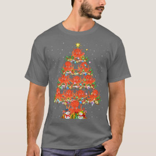 Octopus Lover Xmas Lighting Santa Octopus Christma T-Shirt