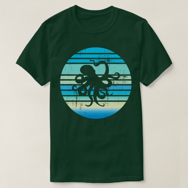 Octopus Marine Biologist T-Shirt (Design Front)