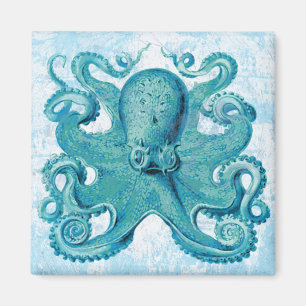 Octopus Marine Life Ocean Animals Beach Nautical Magnet