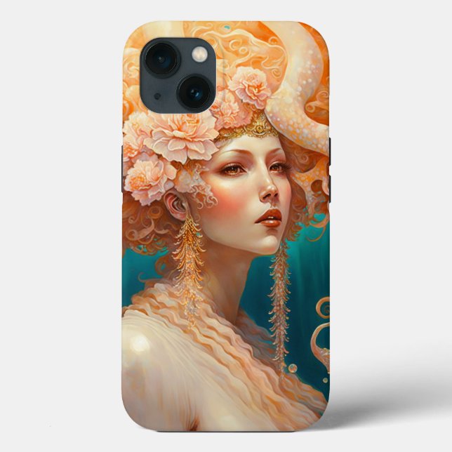 Octopus Mermaid Fantasy Art Case-Mate iPhone Case (Back)