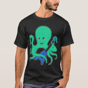 Octopus Musician Guitar Music T-Shirt