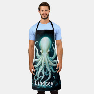 Octopus Nautical Marine Ocean Elegant  Apron