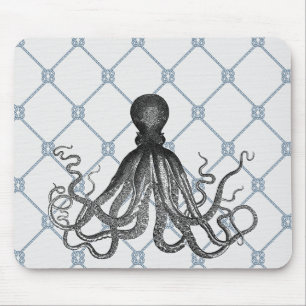 Octopus - Nautical Mouse Pad
