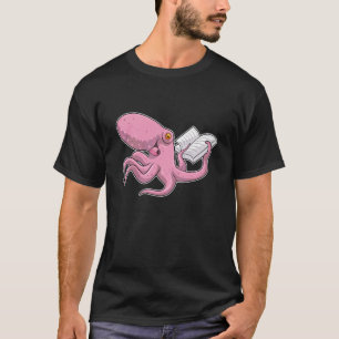 Octopus Nerd Book T-Shirt