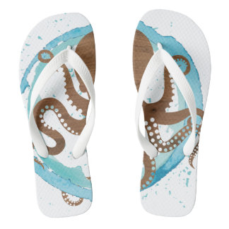 Octopus Oasis Flip Flops