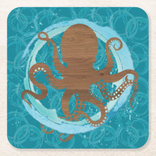 Octopus Oasis Paper Coaster