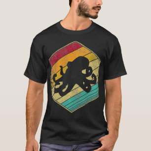 Octopus Ocean Fish Sea Retro Style Vintage 70s 80s T-Shirt