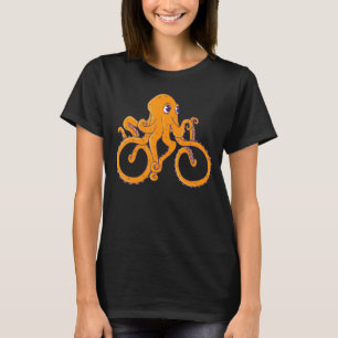 Octopus On A Bike Graphic For Cycologist's Boys Gi T-Shirt