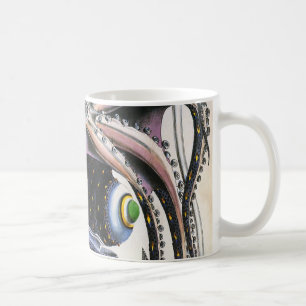Octopus or Giant Squid, Vintage Marine Life Animal Coffee Mug