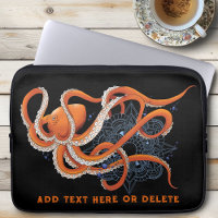 Octopus Orange Mandala Blue