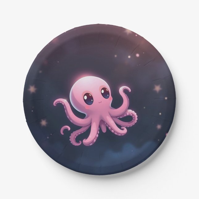 Octopus party plate  (Front)