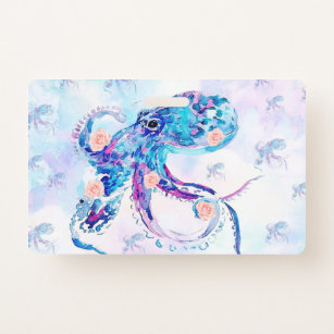 octopus pastel in dream ID badge
