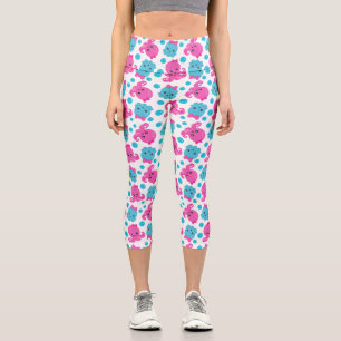 Octopus Pattern, Cute Octopus, Sea Animals Capri Leggings