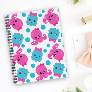 Octopus Pattern, Cute Octopus, Sea Animals Notebook