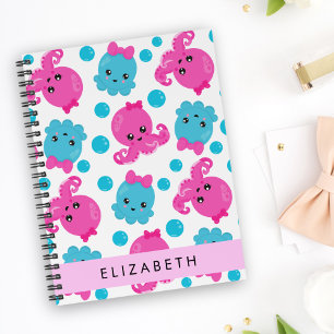 Octopus Pattern, Cute Octopus, Sea, Your Name Planner