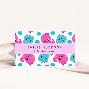 Octopus Pattern, Kids Play Centre, Activity Centre Business Card