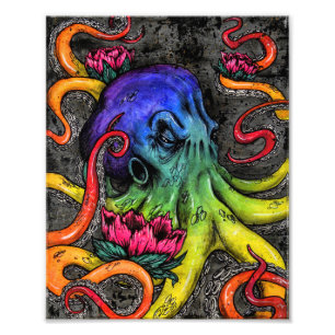 Octopus  photo print