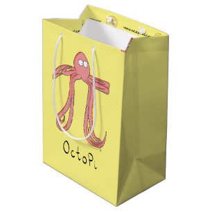 Octopus Pi Symbol Math Teacher Funny Medium Gift Bag