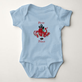 Octopus Pirate Prince Baby Jersey Bodysuit