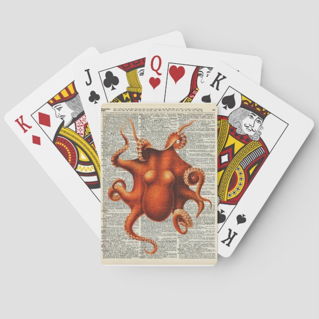 Octopus Playing Cards (Back)