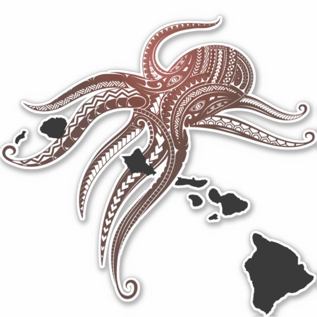 OCTOPUS POLYNESIAN TRIBAL HAWAII ISLANDS (Front)