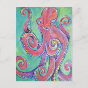 octopus postcard