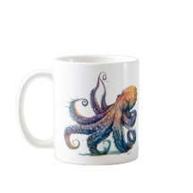 Octopus Print Coffee Mug