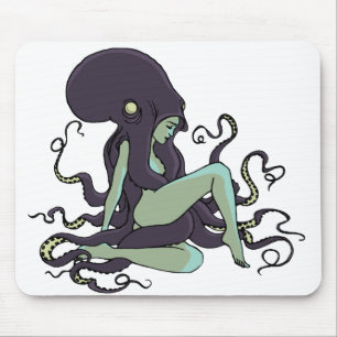 Octopus Queen Mouse Pad
