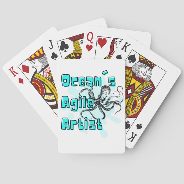 octopus quote playing cards (Back)