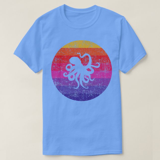 Octopus Retro 3 T-Shirt (Design Front)