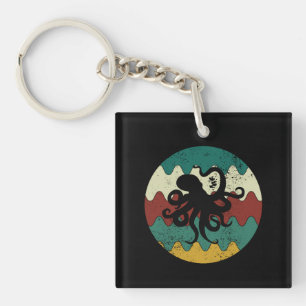 Octopus Retro Key Ring