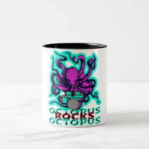 octopus rocks, octopus Two-Tone coffee mug