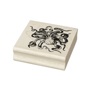 Octopus  rubber stamp