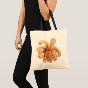 Octopus Salutii, Vintage Marine Aquatic Animals Tote Bag