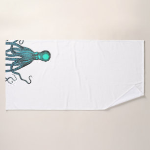 Octopus sea creature bath towel set