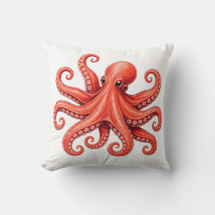 Octopus Sea Life Ocean Animal Design Cushion