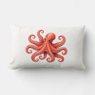 Octopus Sea Life Ocean Animal Design Lumbar Cushion