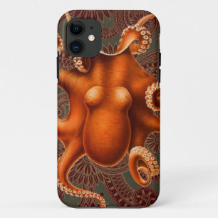Octopus Sea Monster Creature Cephalapod Vintage Case-Mate iPhone Case
