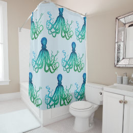 Octopus Shower Curtain