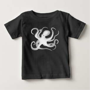 Octopus Silhouette Baby T-Shirt