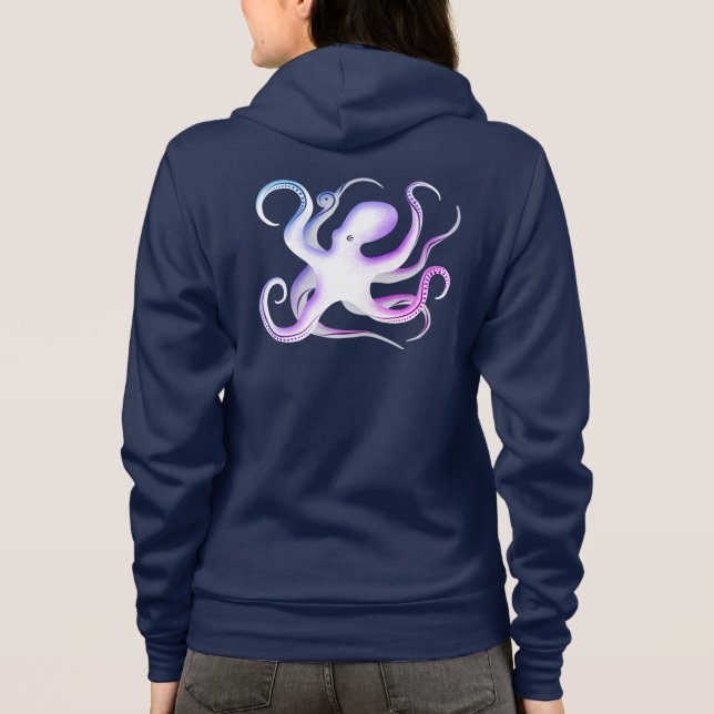 Octopus Silhouette Hoodie (Back)