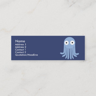 Octopus - Skinny Mini Business Card